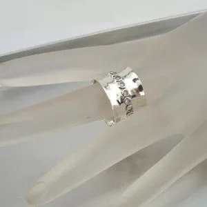 Hadar Designers zircon ring 7,8,9 sterling silver sparkling  handmade (I r548)8y