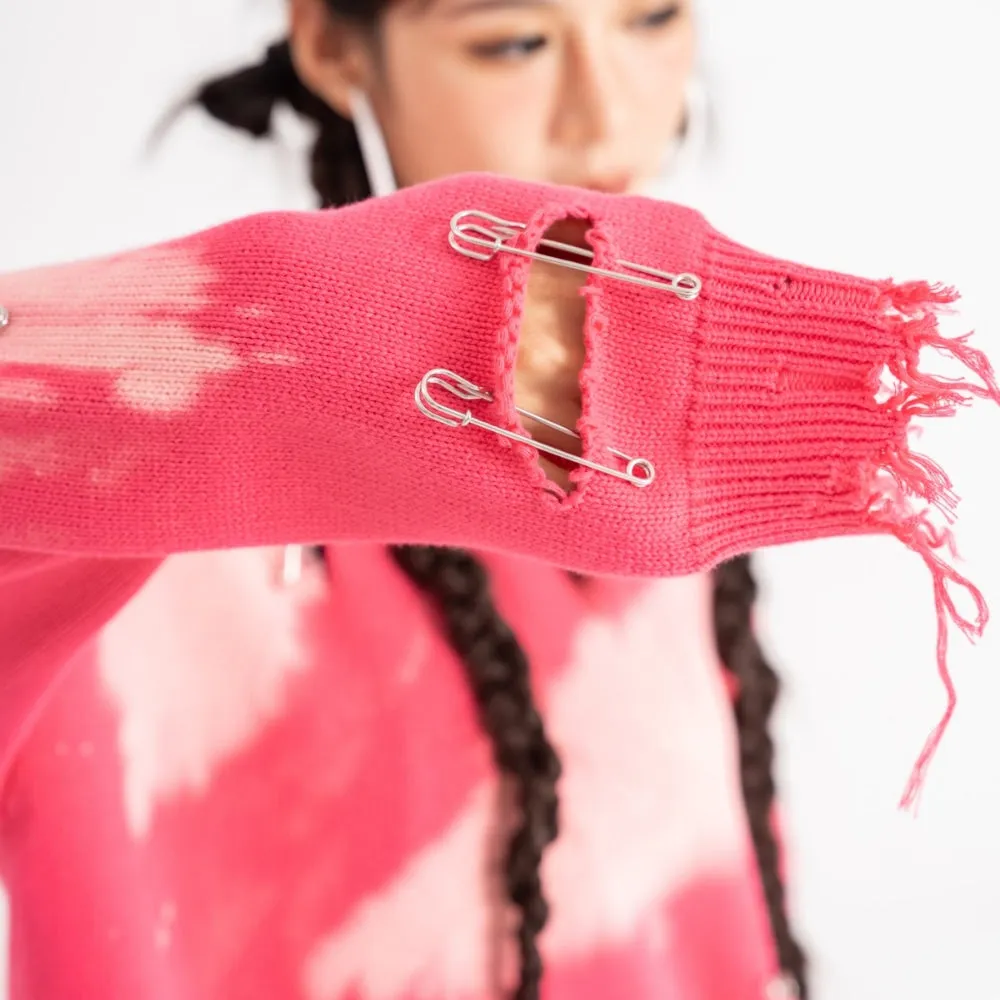 High Street Tie-dye Pins Sweater