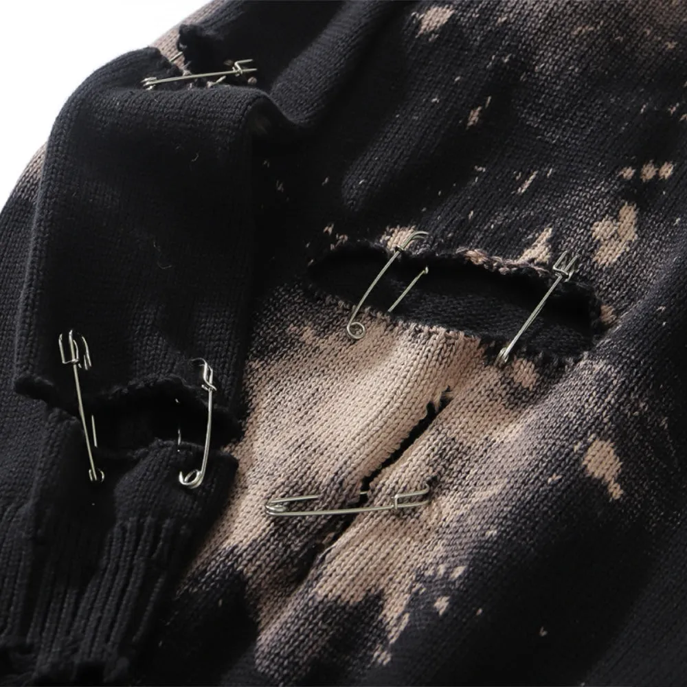 High Street Tie-dye Pins Sweater