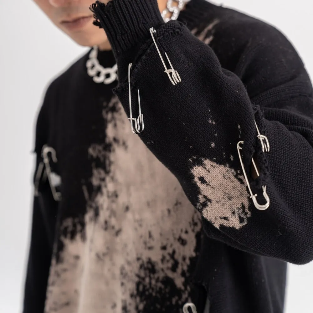 High Street Tie-dye Pins Sweater