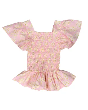 India Top - Pink Ditsy Floral