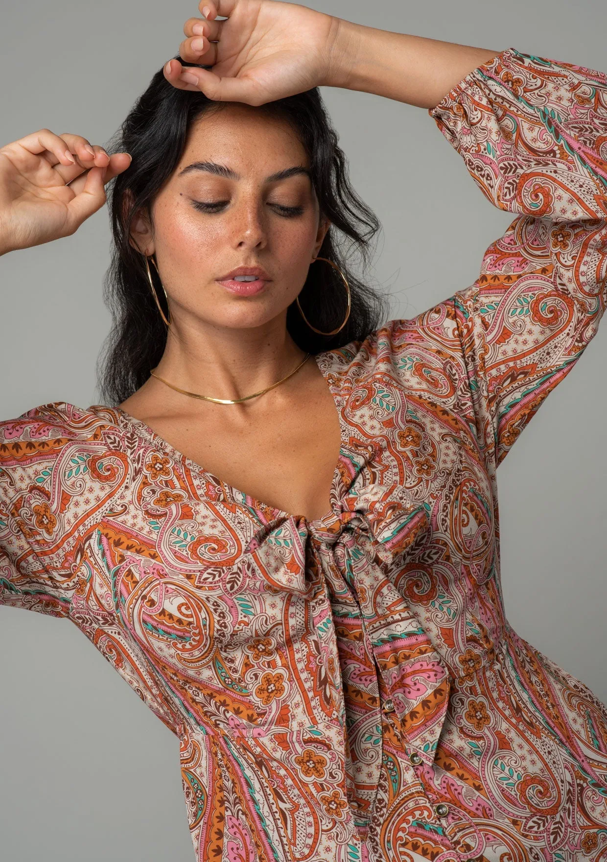 Ivy Tie Front Top