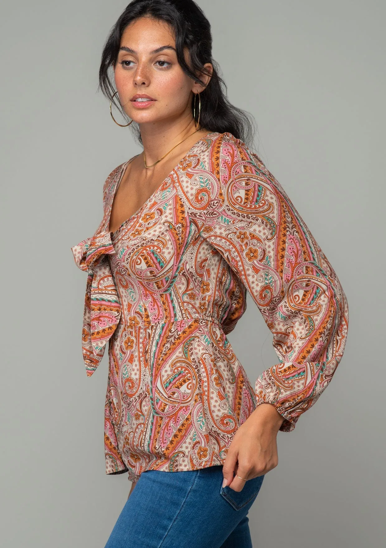 Ivy Tie Front Top