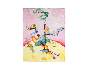 James L. Bruch Abstract Acrylic and Watercolor on Paper Painting