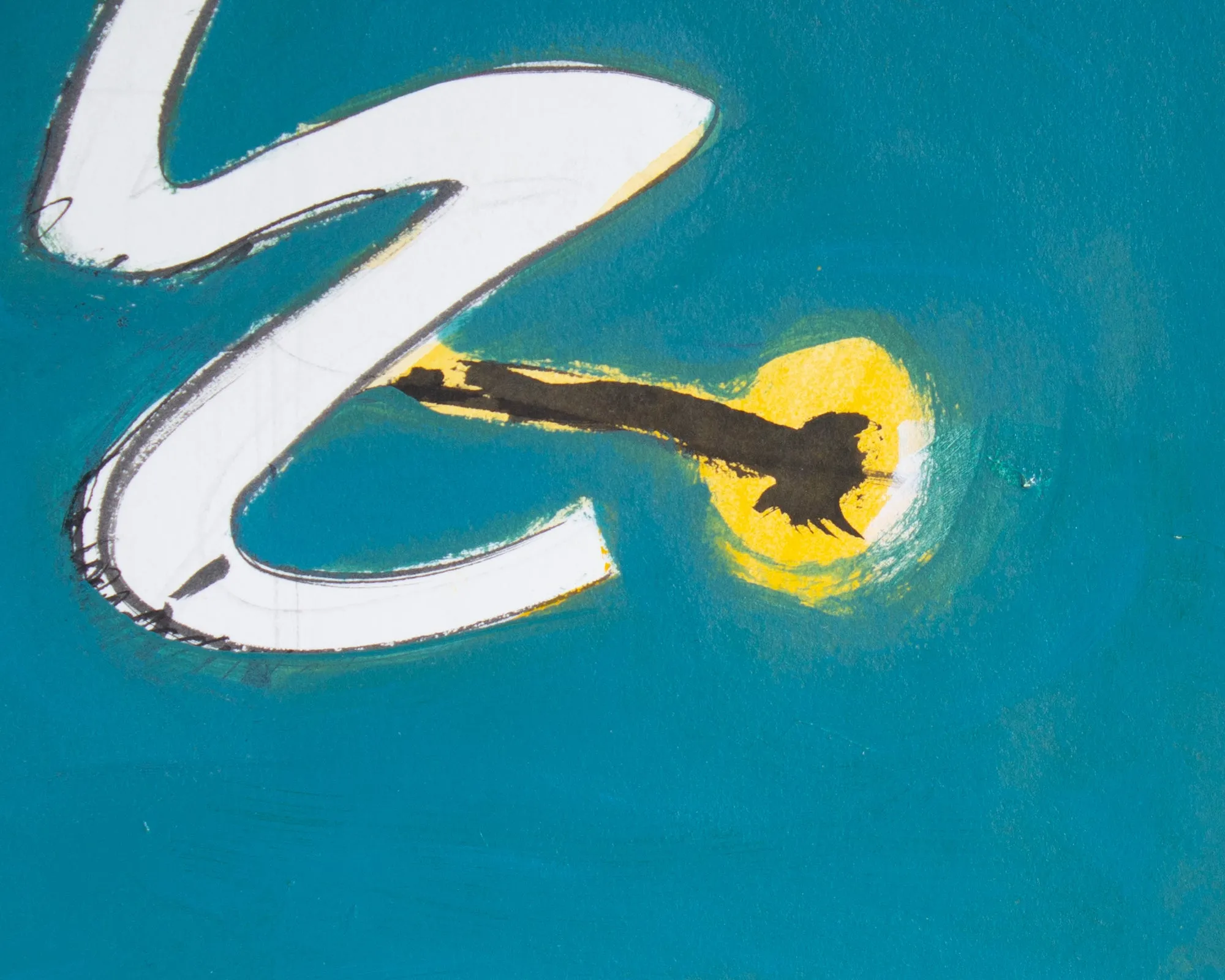 James L. Bruch Abstract Acrylic and Watercolor on Paper Painting