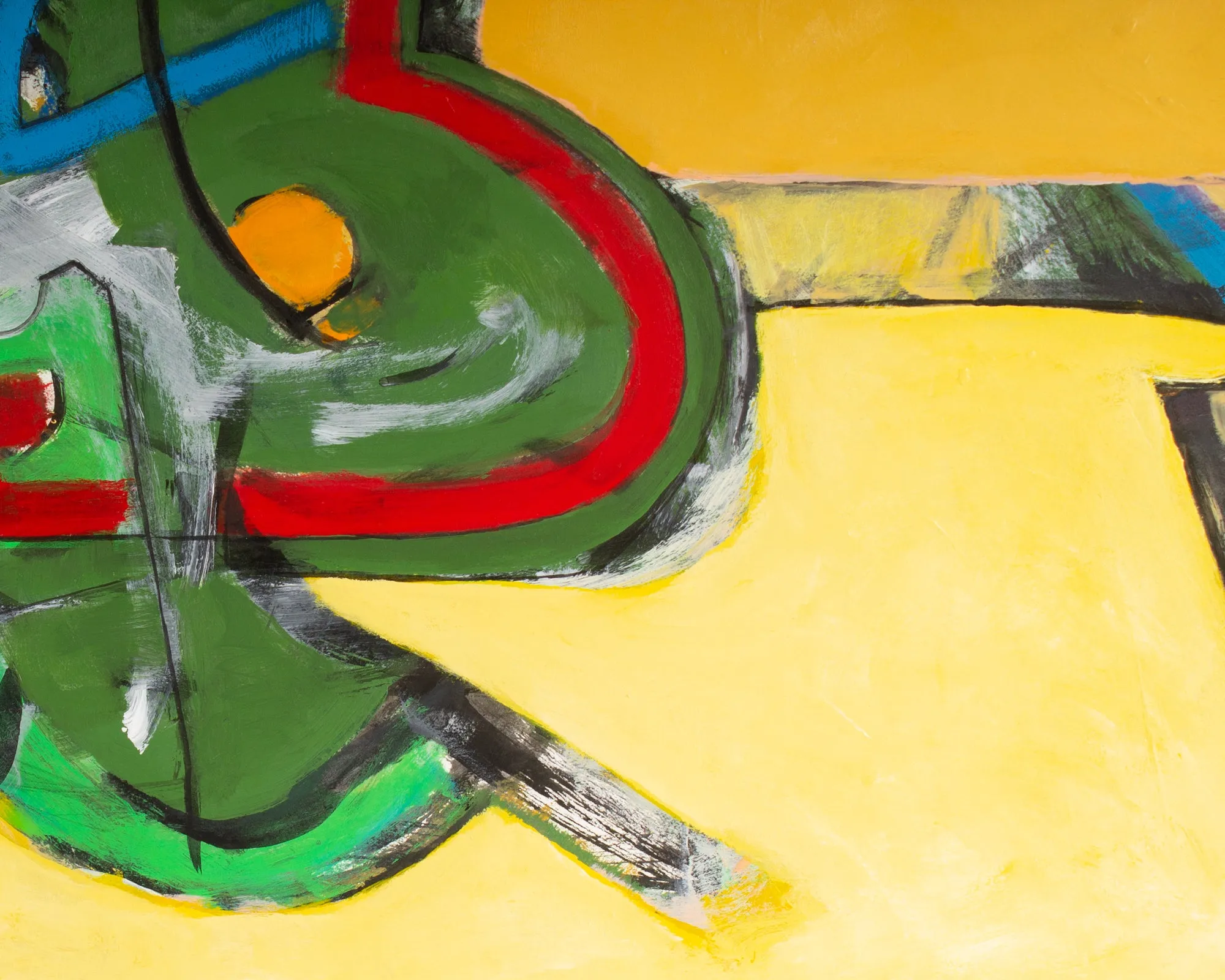 James L. Bruch Abstract Acrylic and Watercolor on Paper Painting