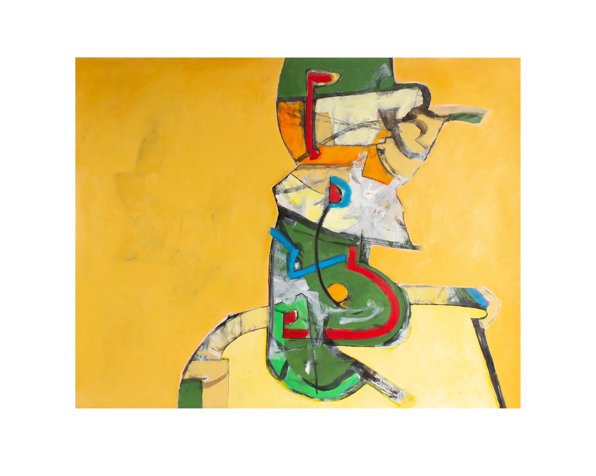 James L. Bruch Abstract Acrylic and Watercolor on Paper Painting