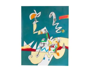 James L. Bruch Abstract Acrylic and Watercolor on Paper Painting