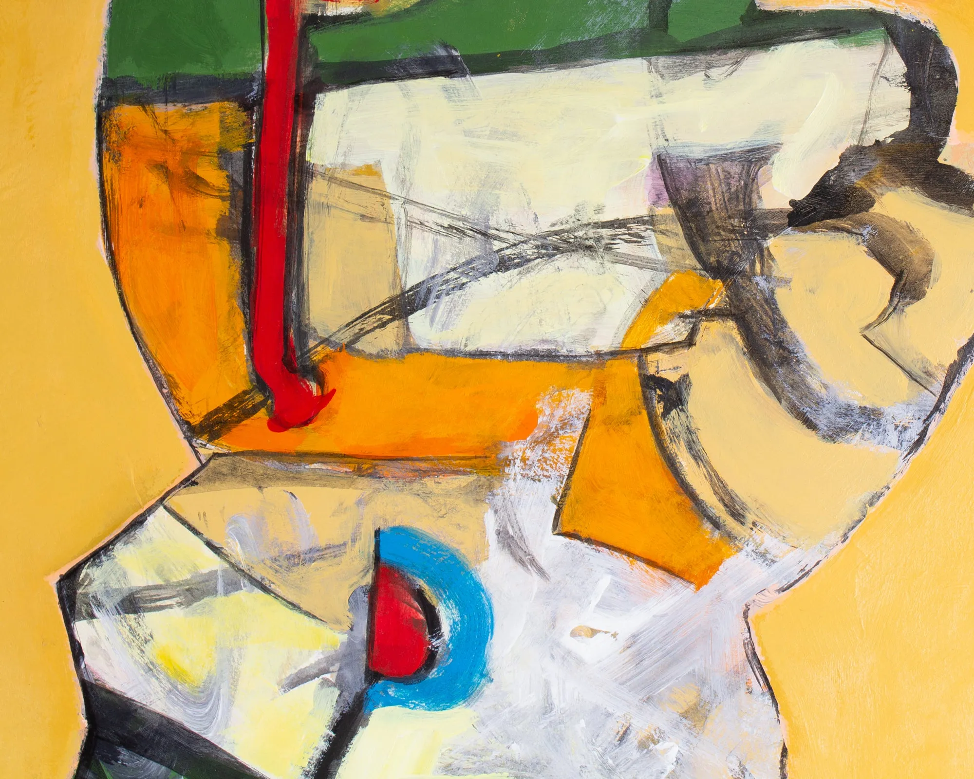 James L. Bruch Abstract Acrylic and Watercolor on Paper Painting