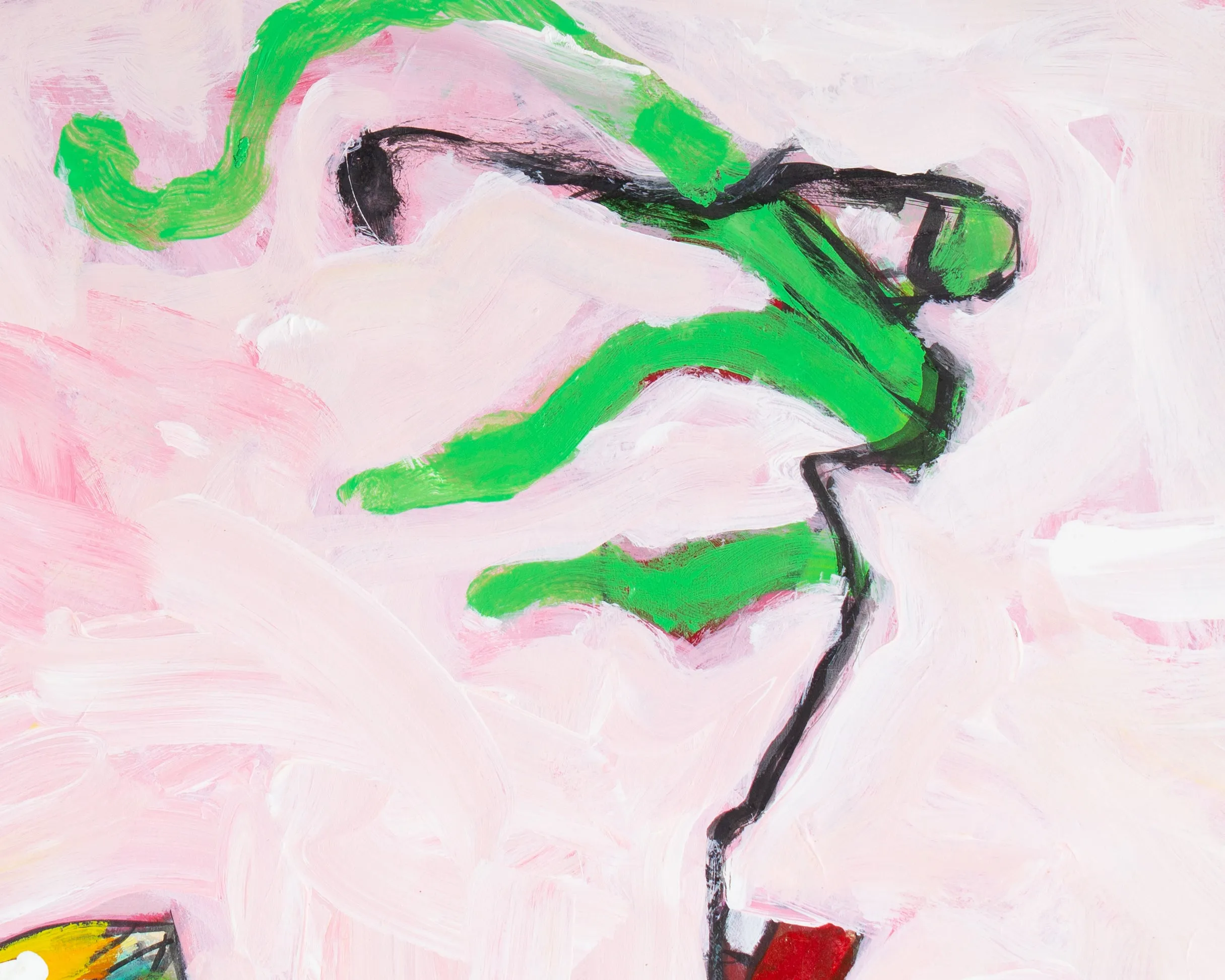 James L. Bruch Abstract Acrylic and Watercolor on Paper Painting