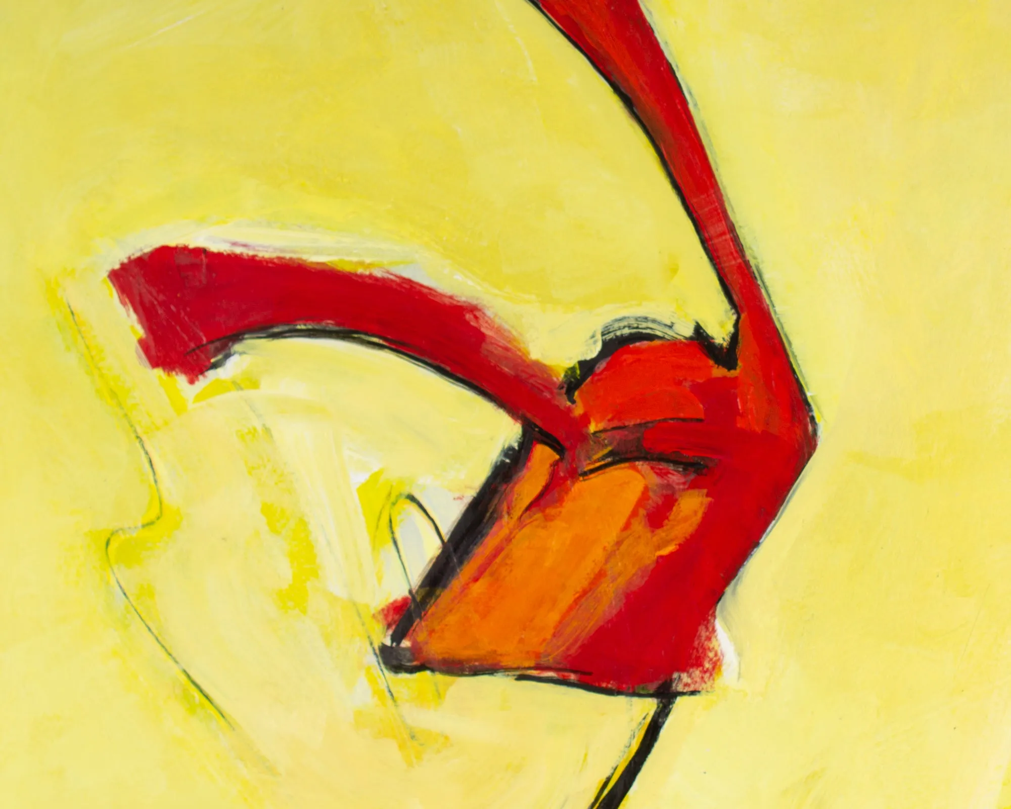James L. Bruch Abstract Acrylic on Paper Painting