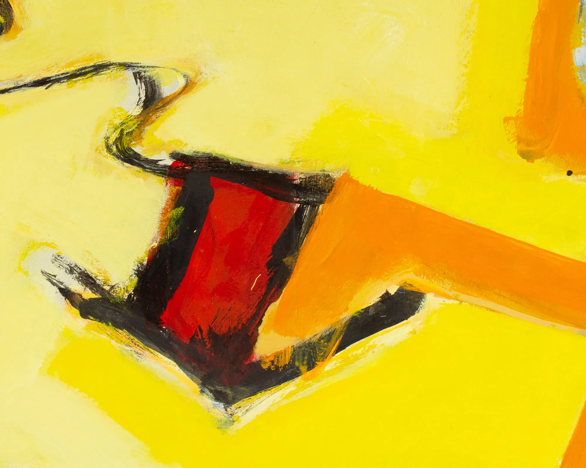 James L. Bruch Abstract Acrylic on Paper Painting