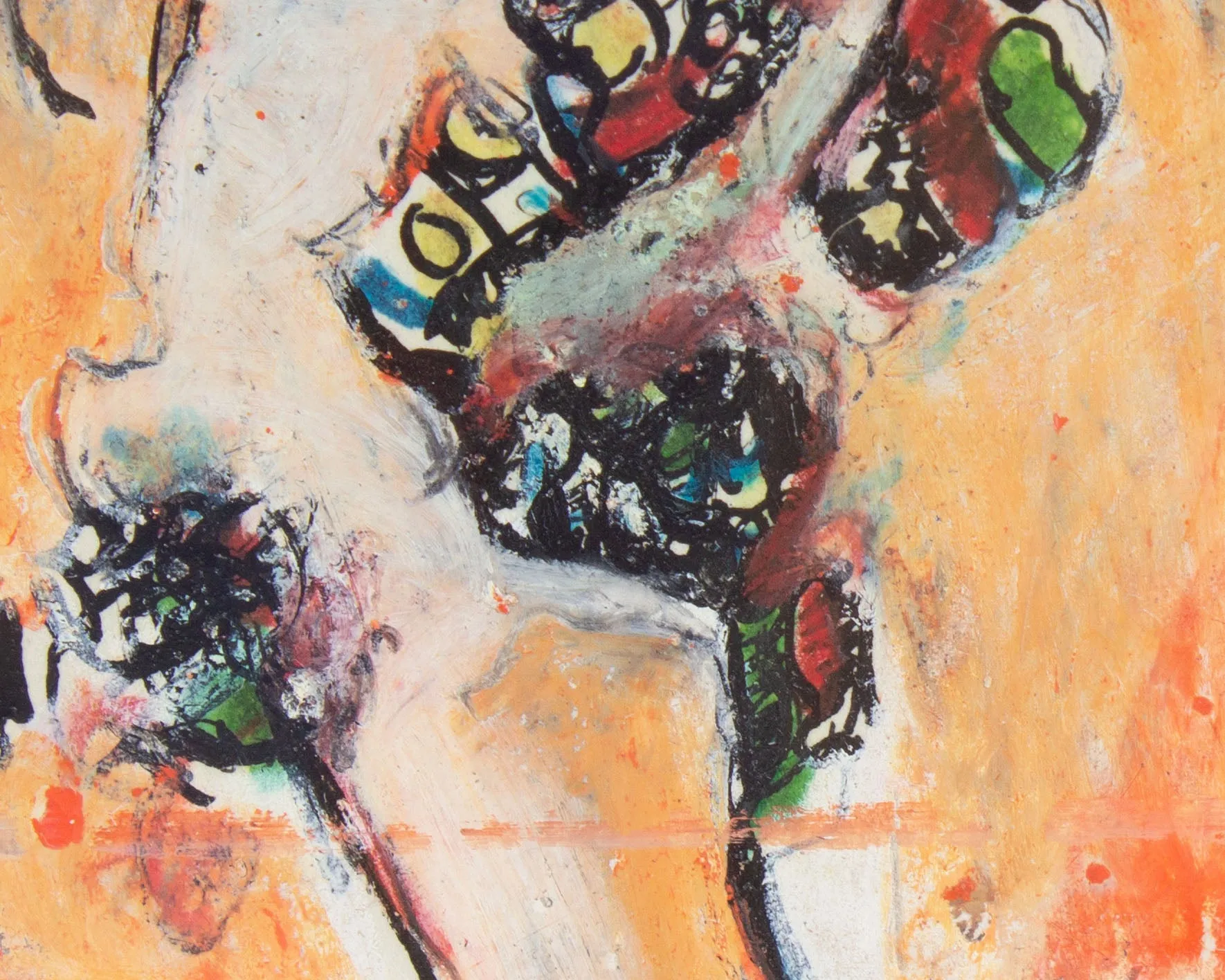 James L. Bruch Signed 1968 Abstract Mixed Media Drawing