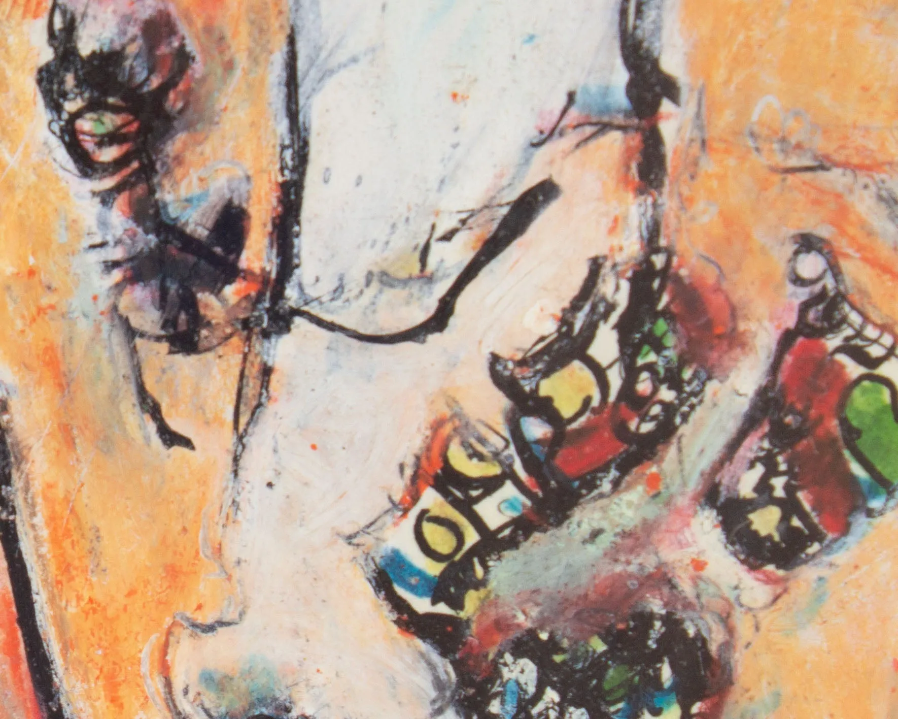 James L. Bruch Signed 1968 Abstract Mixed Media Drawing