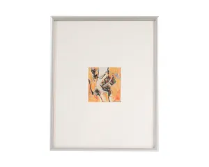 James L. Bruch Signed 1968 Abstract Mixed Media Drawing