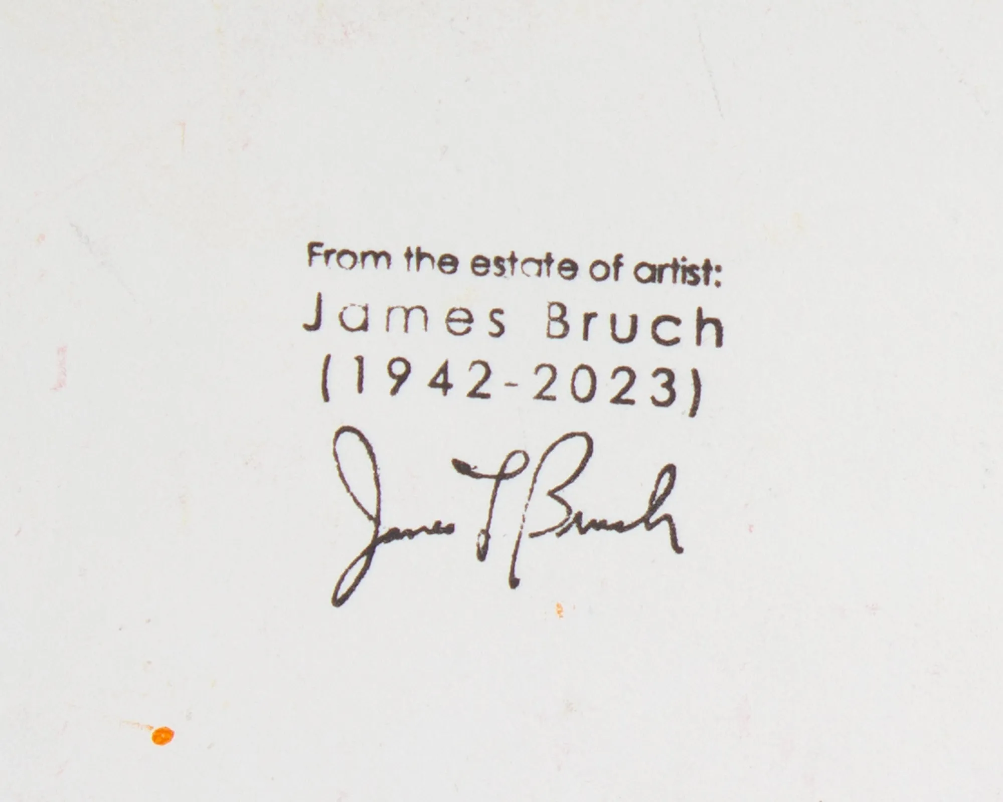 James L. Bruch Signed 2010 “Pre-Cambrian Explosion” Abstract Acrylic on Paper Painting