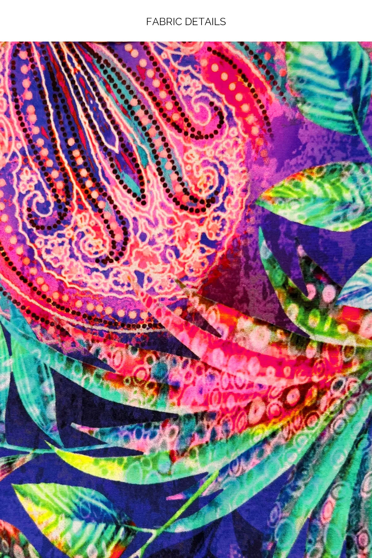 JUNGLE FEVER - Crystallized Seamless Triangle Top & Crystallized Seamless Wavy Ruched Back Tie Side Bottom • Multicolor Influencer