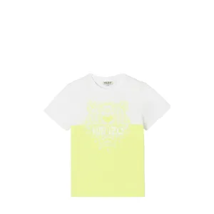 Kenzo Kids Colorblock Neon Tiger T-Shirt