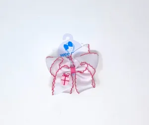 King Moonstitch Bow with Light Pink Present