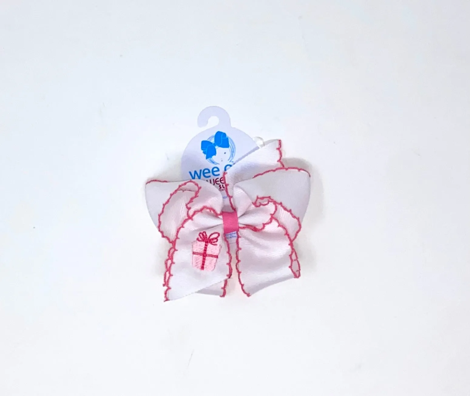 King Moonstitch Bow with Light Pink Present