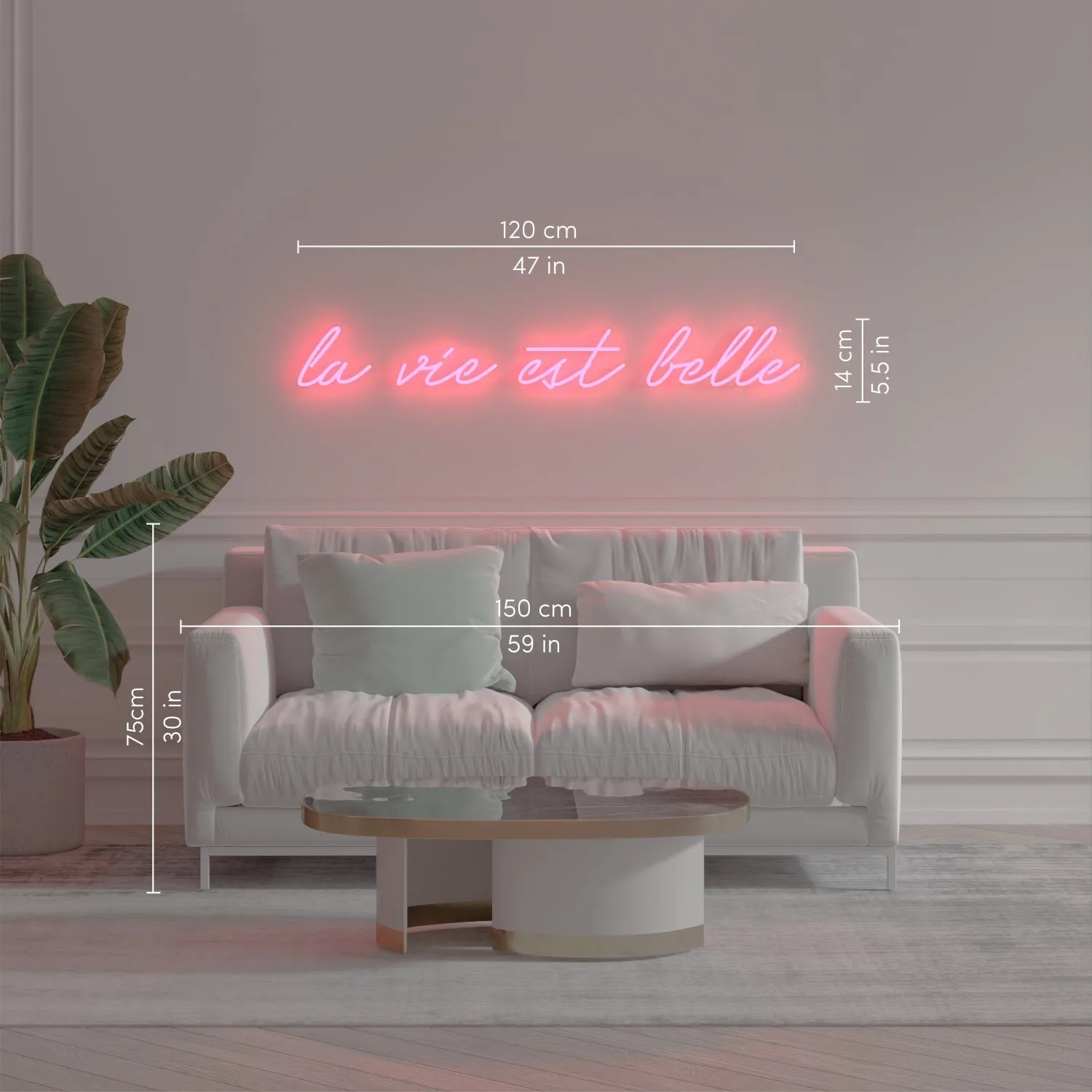 La vie est belle by Melissa - LED Neon Sign