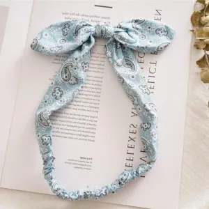 Light Blue Bandana Haarband