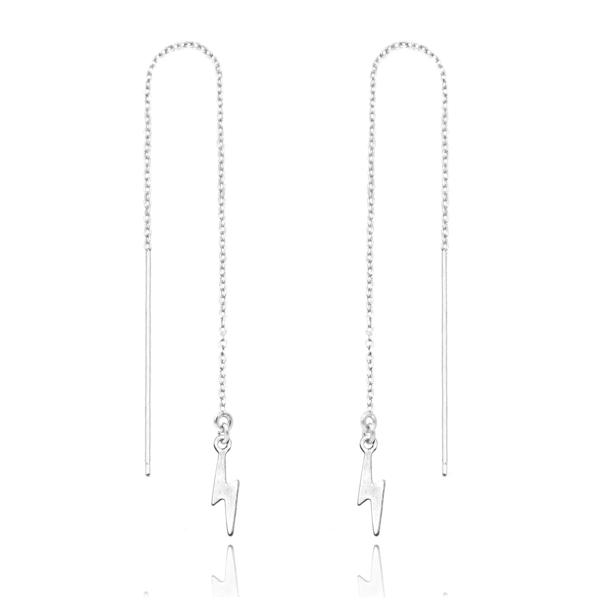 Lightning Bolt Threader Earrings