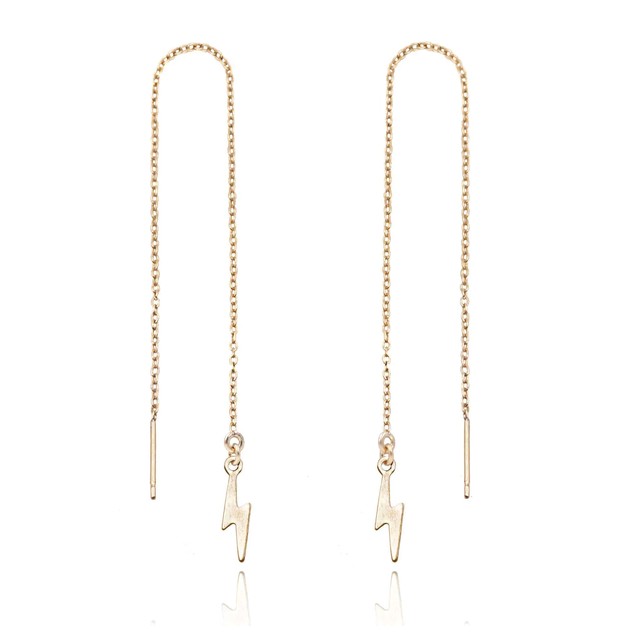 Lightning Bolt Threader Earrings