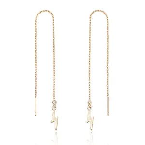 Lightning Bolt Threader Earrings