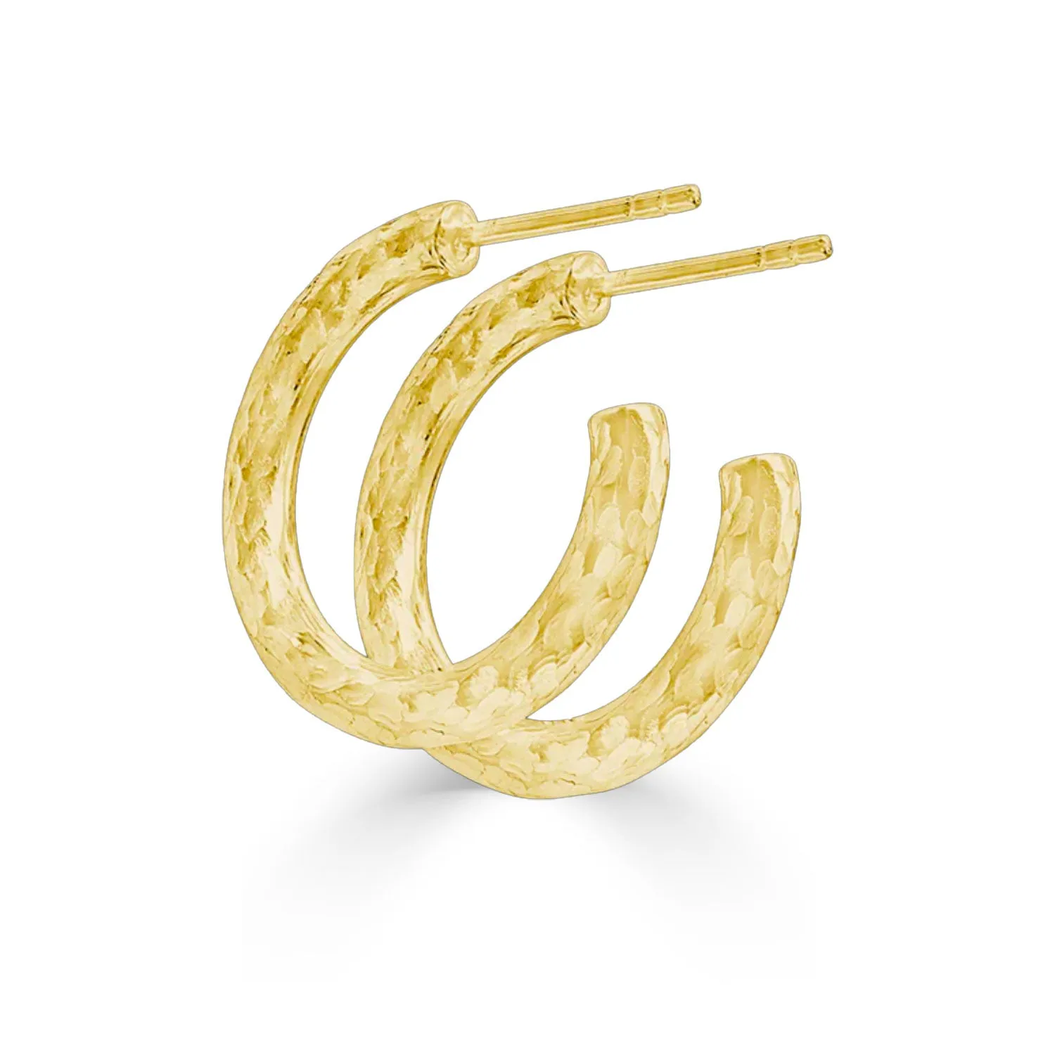Lightweight Chunky Hammered Hoops