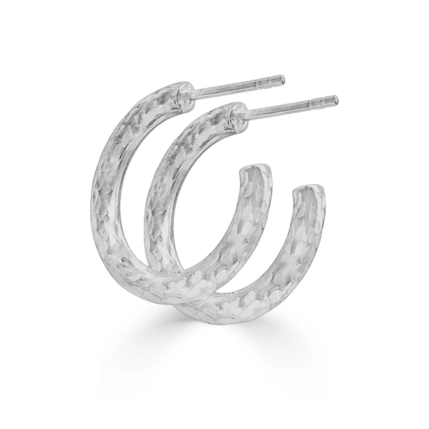 Lightweight Chunky Hammered Hoops