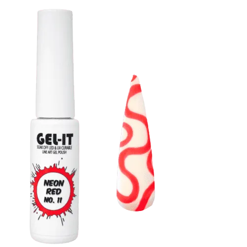 Line Art Gel 7ml - Neon Red