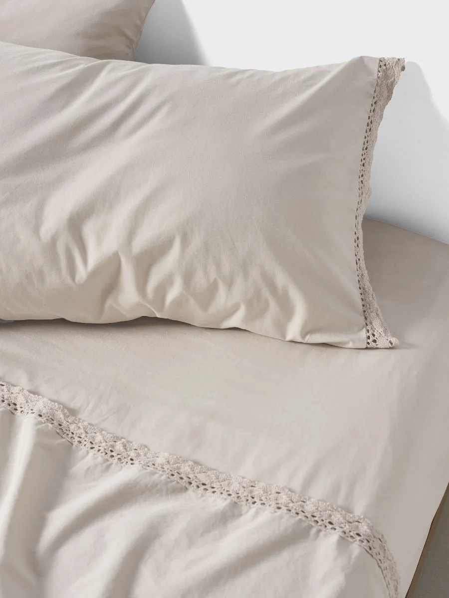 LINEN HOUSE MARION NATURAL SHEET SET