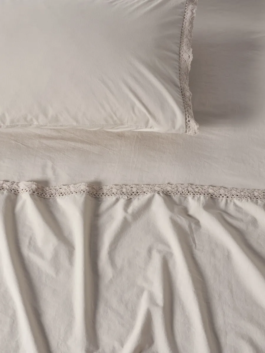 LINEN HOUSE MARION NATURAL SHEET SET