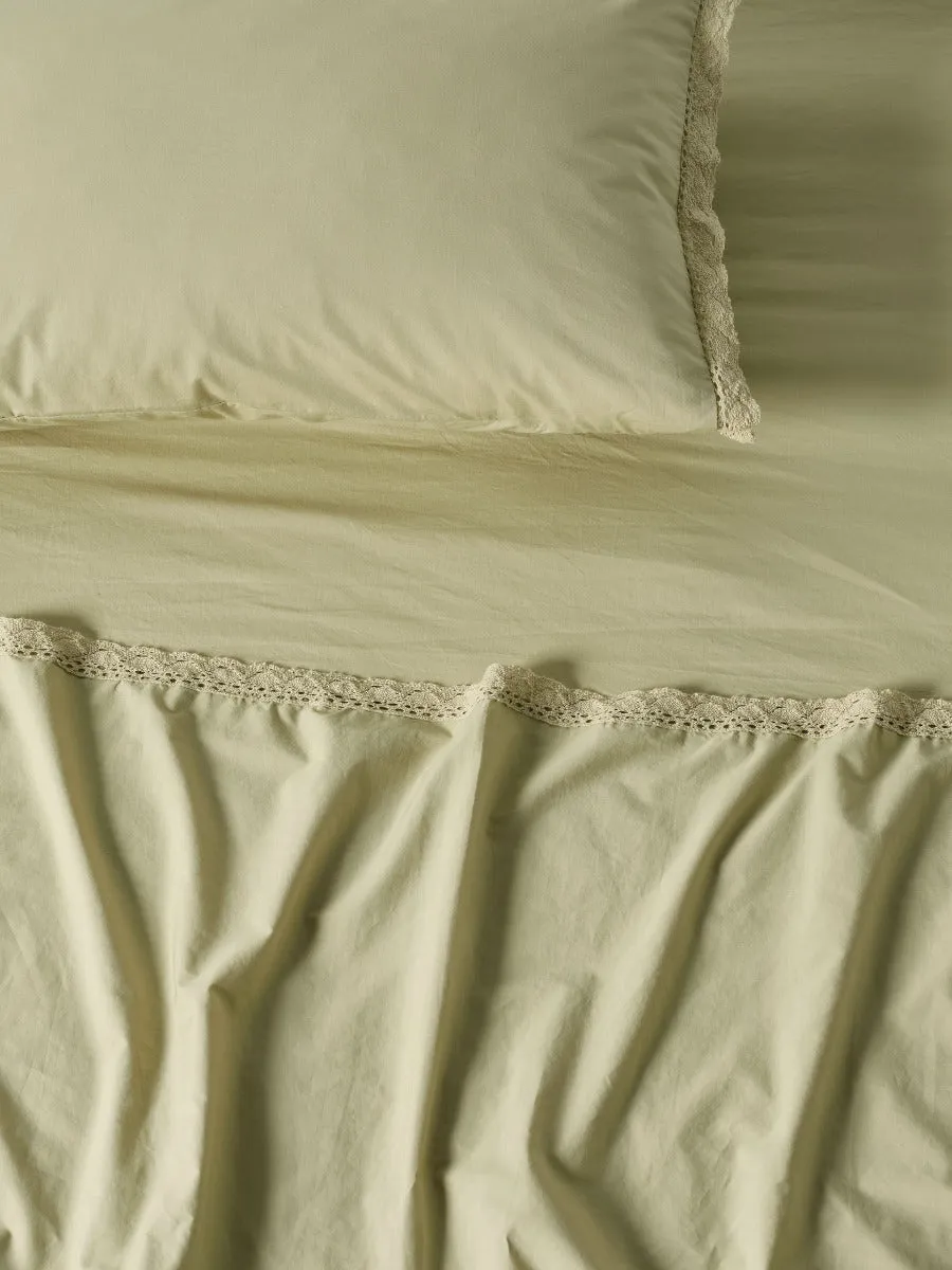LINEN HOUSE MARION PISTACHIO SHEET SET