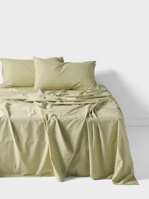 LINEN HOUSE MARION PISTACHIO SHEET SET