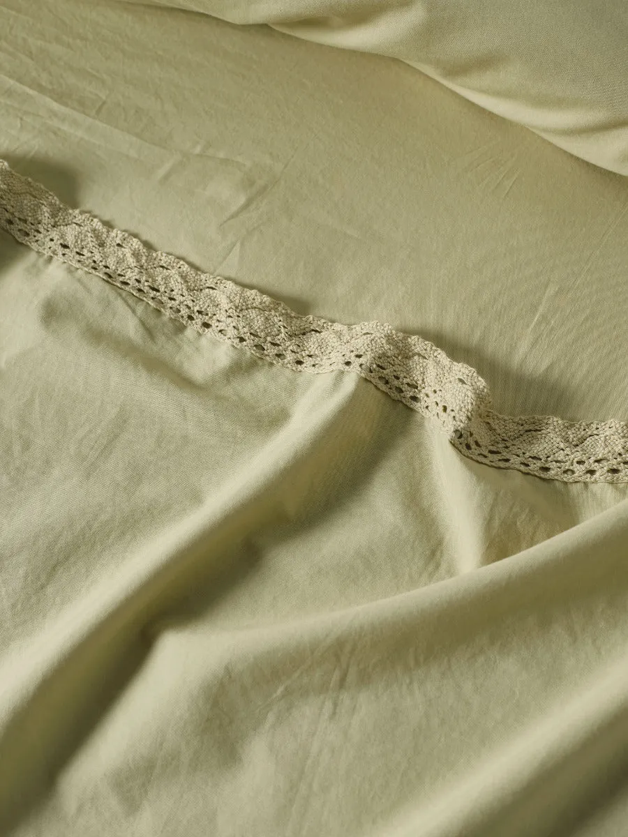 LINEN HOUSE MARION PISTACHIO SHEET SET