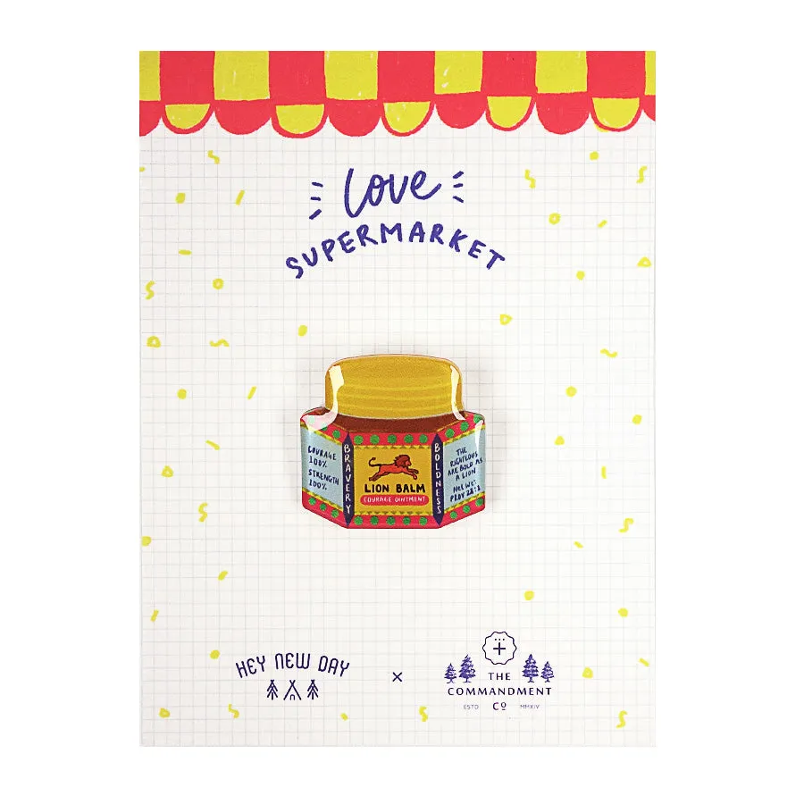 Lion Balm {LOVE SUPERMARKET Pins}
