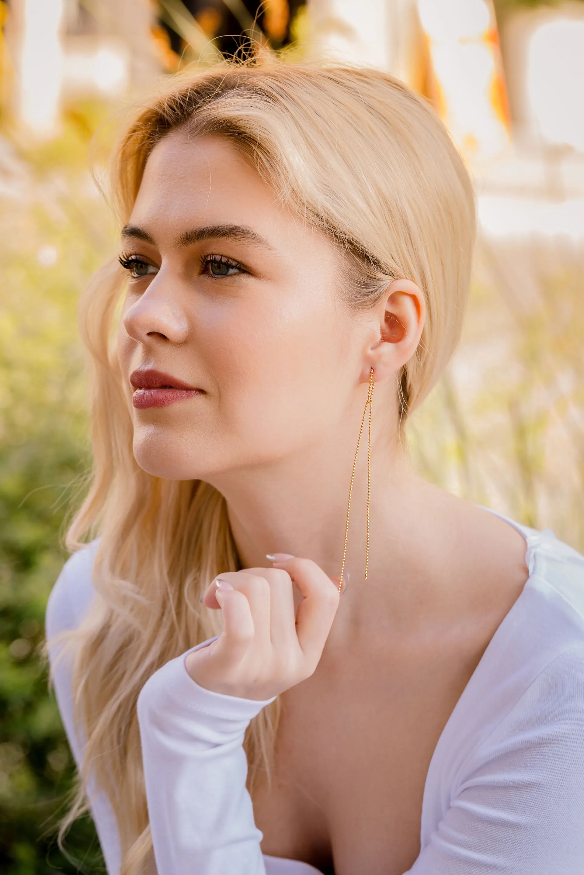 Long Drop Earrings