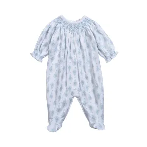 Lottie Pima Hand Smocked Bishop Footie