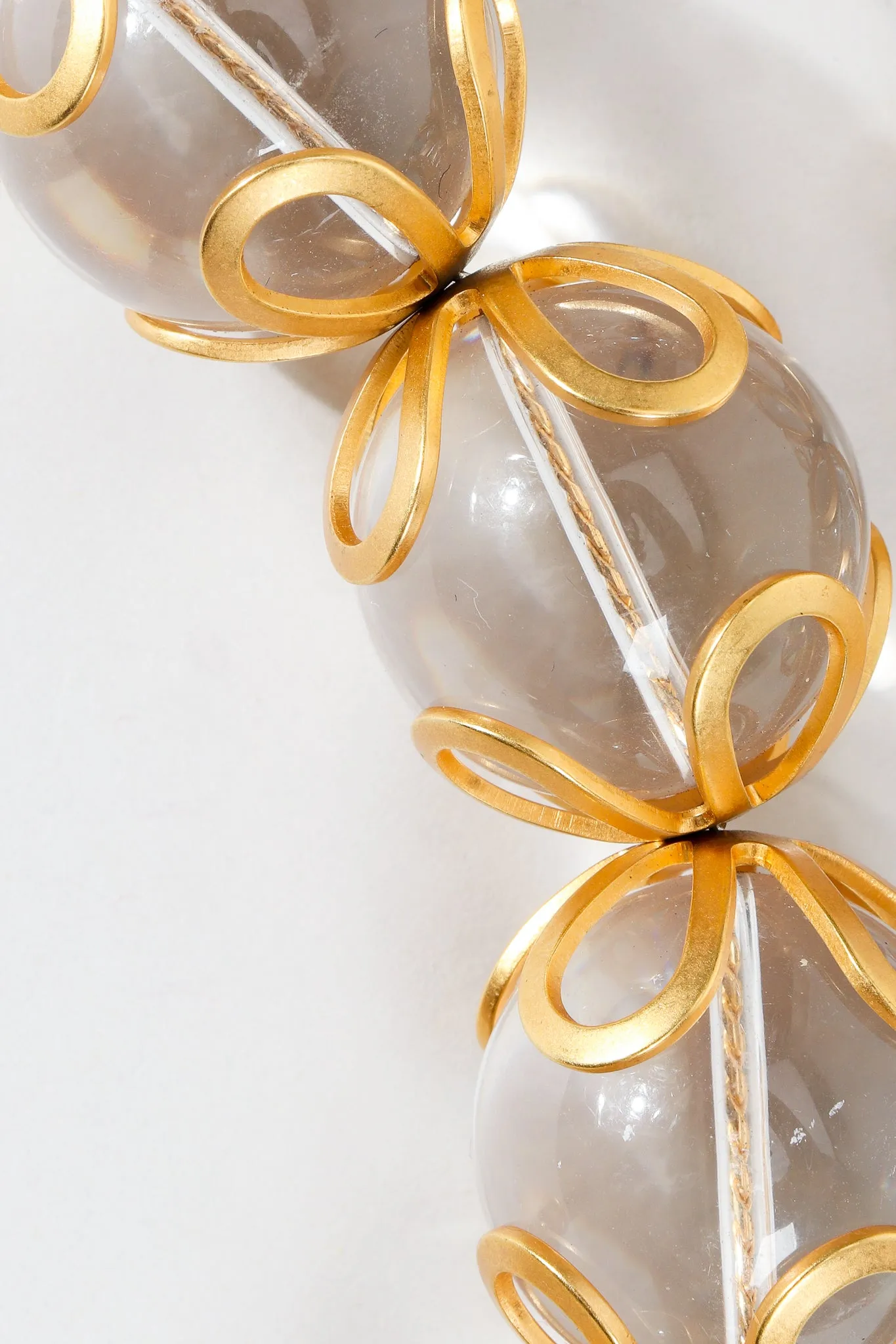 Lucite Ball Collar Necklace