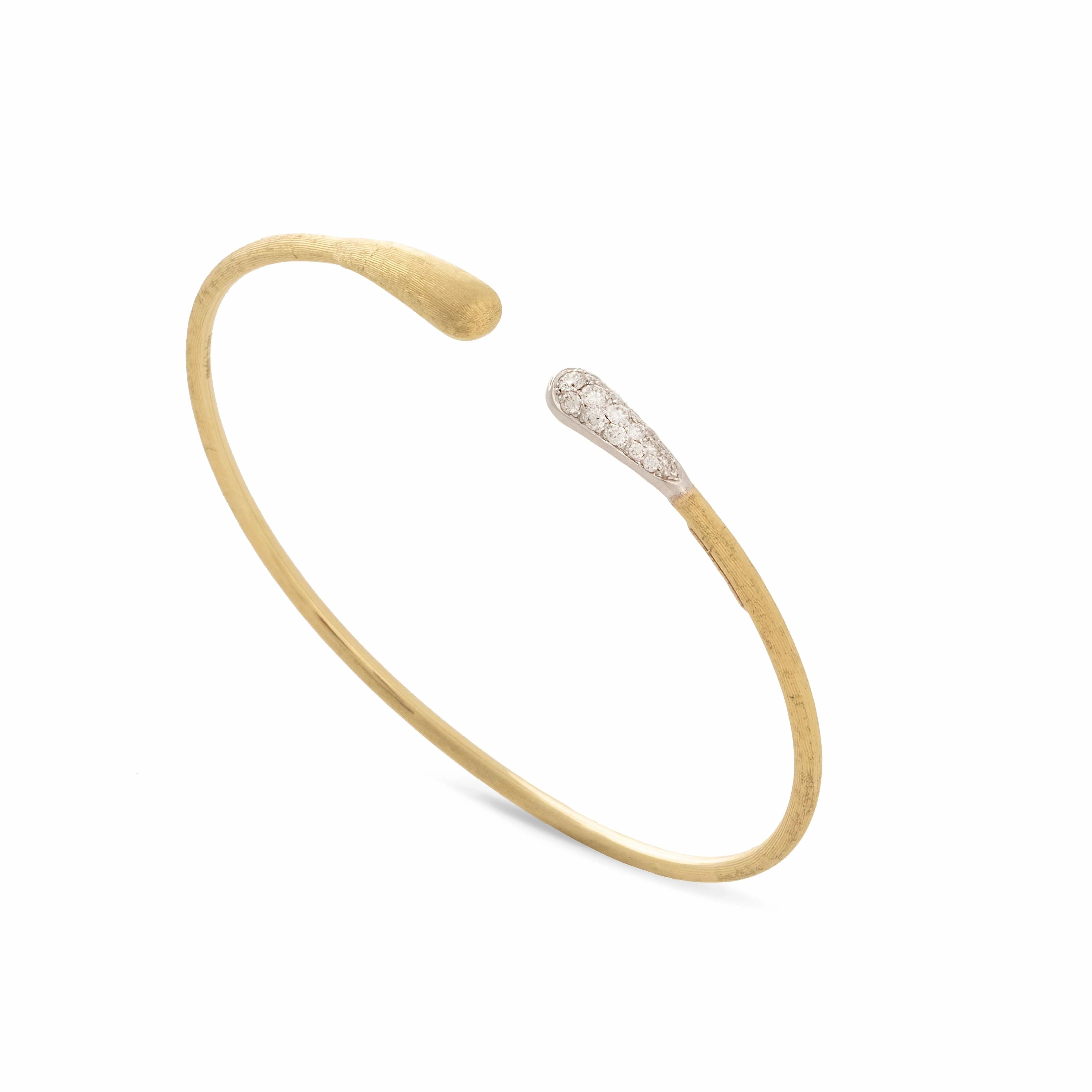 Marco Bicego Lucia 18K Yellow Gold Diamond Accent Bangle