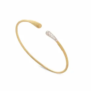 Marco Bicego Lucia 18K Yellow Gold Diamond Accent Bangle