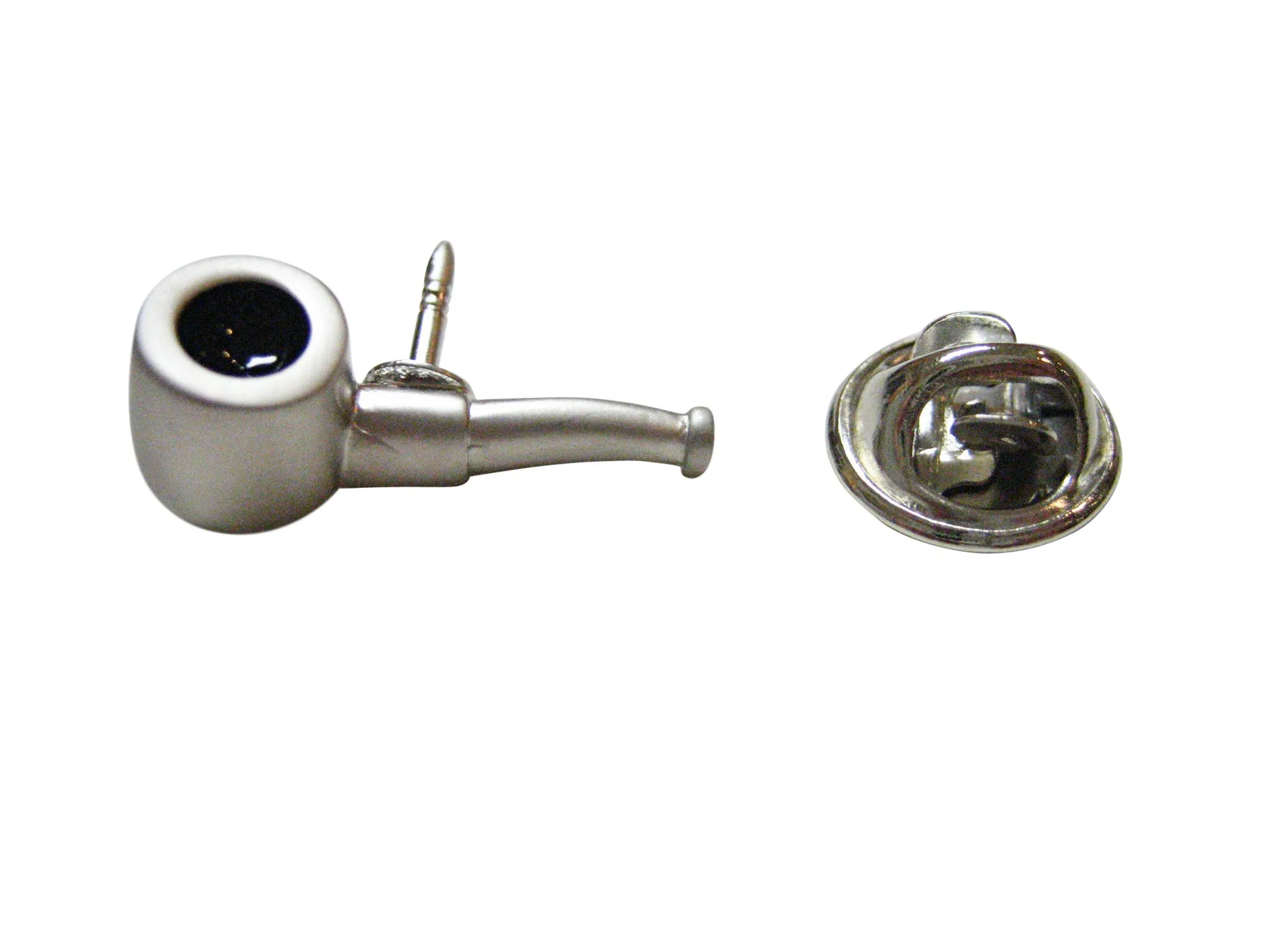 Matte Smoking Pipe Lapel Pin