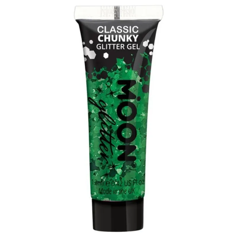 Moon Glitter Classic Chunky Glitter Gel, Green