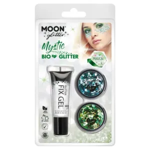 Moon Glitter Mystic Bio Chunky Glitter, Glacier, Shamrock