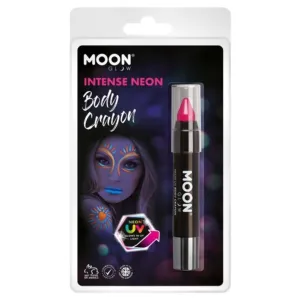 Moon Glow Intense Neon Uv Body Crayons, Hot Pink