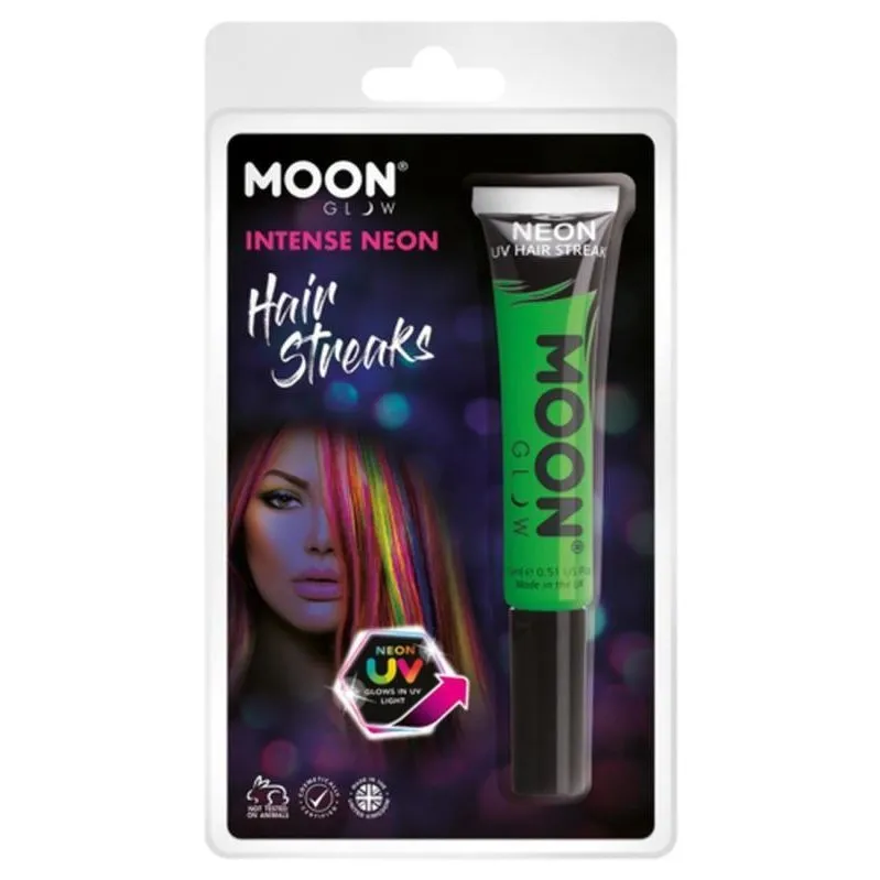 Moon Glow Intense Neon Uv Hair Streaks, Green