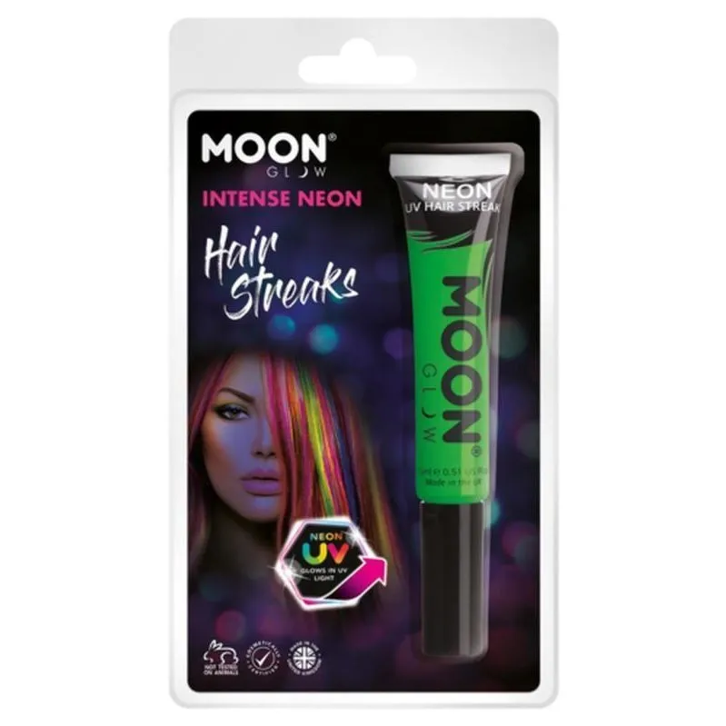 Moon Glow Intense Neon Uv Hair Streaks, Green