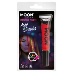 Moon Glow Intense Neon Uv Hair Streaks, Red